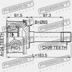 KIA SPORTAGE KÜLSŐ CSUKLÓ (19980415-20030506) GEN 0K01222510A