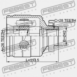 JOBB BELSŐ CSUKLÓ KIA SORENTO 02 2002-2006 DOM 49592-3E210