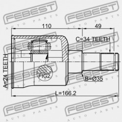 BAL BELSŐ CSUKLÓ KIA MES:CARNIVAL (19980615-20050930) MES 0K55822620A