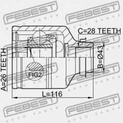 JOBB BELSŐ CSUKLÓ KIA MES:CARNIVAL (19980615-20050930) MES 0K55222520A