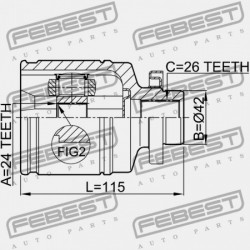 JOBB BELSŐ CSUKLÓ HYUNDAI TUCSON 04: -OKT.2006 (2004-) GEN. 49592-1F500