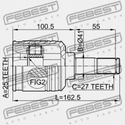 BAL BELSŐ CSUKLÓ HYUNDAI SONATA EF 02 2001-2006 DOM 49592-1F400
