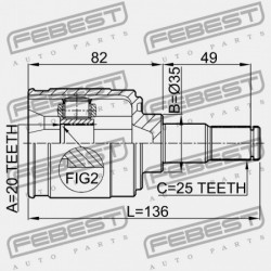 BELSŐ CSUKLÓ KIA PICANTO 08 (2008-) CIS 49500-07010