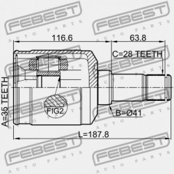 HYUNDAI SANTA FE 10 (2010-) GENERÁCIÓS BELSŐ CSUKLÓ 49505-2PA30