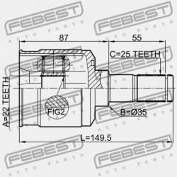 HYUNDAI ACCENT 06 (MEXICO) HÁTSÓ BELSŐ CSUKLÓ: 2006. SZEPTEMBER- (2006-) HMA 49600-2P000