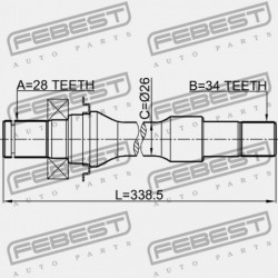 JOBB OLDALI FÉLTENGELY KIVONT 0K558-25700B