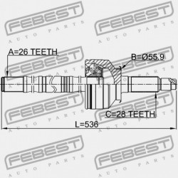 KIA SORENTO 02 2002-2006 DOM HÁTSÓ KÜLSŐ CSUKLÓ 49500-3E201