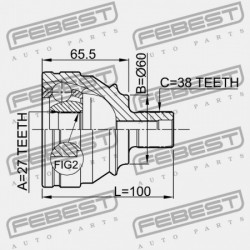 KÜLSŐ CSUKLÓ VOLKSWAGEN EUROVAN 1996-2004 USA 701498099B