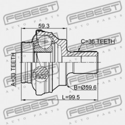 HÁTSÓ KÜLSŐ CSUKLÓ AUDI A3/S3/SPORTB./LIM./QU 2004-2013 RDW 1K0598099