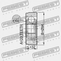 AUDI A3/S3/SPORTB./LIM./QU 1997-2003 RDW BELSŐ CSUKLÓ 1K0498103B