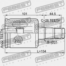 BAL BELSŐ CSUKLÓS ÜLÉS CORDOBA/VARIO 2003-2009 E 6QD498103