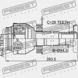 JOBB BELSŐ CSUKLÓ VOLKSWAGEN TRANSPORTER 7H 2003-2010 MEX 7H0498104G