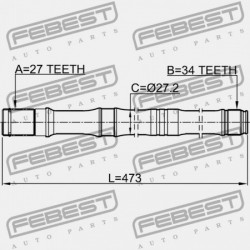 JOBB FÉLTENGELY RÚD AUDI Q3 2012- MEX 5N0407764JX