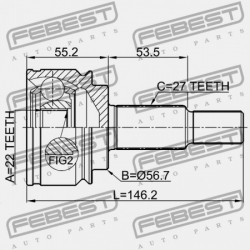 KÜLSŐ CSUKLÓ RENAULT KANGOO 2008- 391017321R