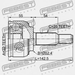KÜLSŐ KÖZÖS RENAULT MEGANE II 2002-2008 8200575489