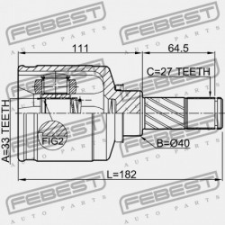 BAL BELSŐ CSUKLÓ RENAULT DUSTER 2011- 391017275R
