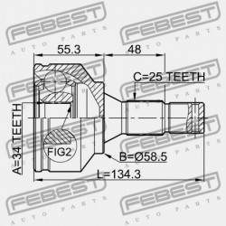 KÜLSŐ CSUKLÓ CITROEN C4 2004-2011 3273.LP