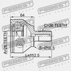 VOLVO S80 2007- KÜLSŐ CSUKLÓ 36000550