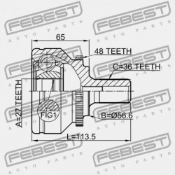 VOLVO S80 2007- KÜLSŐ CSUKLÓ 36000518