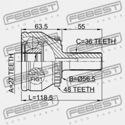 VOLVO S80 2007- KÜLSŐ CSUKLÓ 8603802