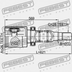 JOBB OLDALI BELSŐ CSUKLÓ VOLVO S80 2007- 36011300
