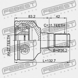 BAL BELSŐ CSUKLÓ VOLVO S80 2007- 36011292
