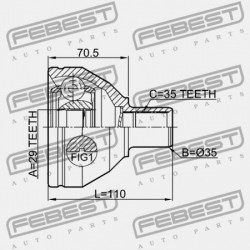 BAL BELSŐ CSUKLÓ VOLVO S80 2007- 8603802