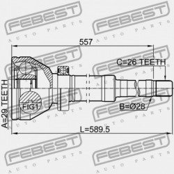 JOBB OLDALI BELSŐ CSUKLÓ VOLVO XC90 2003- 36001217