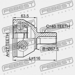 KÜLSŐ CSUKLÓ LAND ROVER FREELANDER II 2006-2014 LR003159