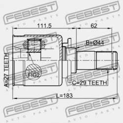 BAL OLDALI BELSŐ CSUKLÓ LAND ROVER DISCOVERY IV 2010-2016 TDB500090