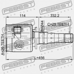 JOBB BELSŐ CSUKLÓ LAND ROVER DISCOVERY IV 2010-2016 TDB500100
