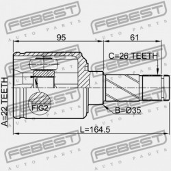 HÁTSÓ BELSŐ CSUKLÓ LAND ROVER FREELANDER II 2006-2014 LR001160