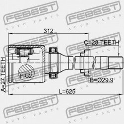JOBB BELSŐ CSUKLÓ LAND ROVER FREELANDER II 2006-2014 LR006707