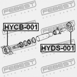 HYUNDAI TUCSON 04: -OCT.2006 (2004-) GEN KARDÁNCSATLAKOZÓ 49190-26000
