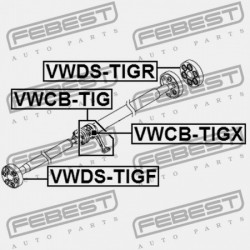 KARDÁNCSATLAKOZÓ AUDI A3/S3/SPORTB./LIM./QU 2004-2013 RDW 5N0521101E