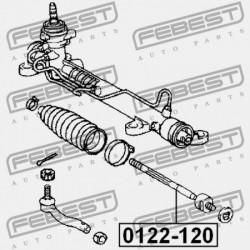 KORMÁNYRÚD TOYOTA COROLLA/FIELDER CE121,NZE12,ZZE12 2000.08-2006.09 JP 45503-19255