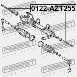 KORMÁNYRÚD TOYOTA AVENSIS AZT25 2003.07-2008.11 JP 45503-19275