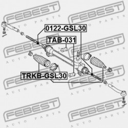 KORMÁNYRÚD TOYOTA SIENNA ASL30,GSL3 2011.09-GR 45510-08010