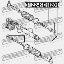 KORMÁNYRÚD TOYOTA HIACE FURGON,COMMUTER LH1,RZH10,11,125,135,15 1989.08-20 45503-29836