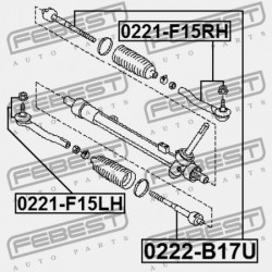 KORMÁNYRÚD NISSAN PULSAR SED SED THI B17T 2012.11- AR 48001-3SG1A