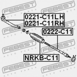 KORMÁNYRÚD NISSAN TIIDA JPN MÁRKA C11 2005.08-2012.06 GL 48521-3U025