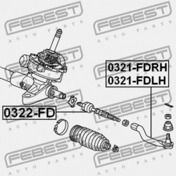 KORMÁNYRÚD HONDA CIVIC 4D FD1 2006-2014 JP 53610-SNB-J01