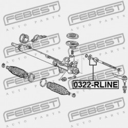 HONDA RIDGELINE YK1 KORMÁNYRÚD 2009-2014 GN 53010-SJC-A01