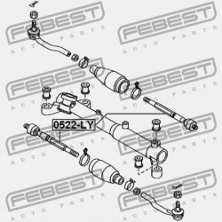 KORMÁNYRÚD MAZDA MPV LY 2005-2007 JP L206-32-240A