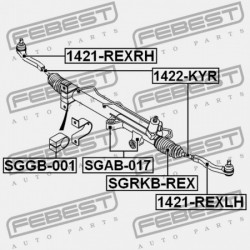 KORMÁNYRÚD SSANG YONG REXTON 2001-2013 4650009017