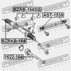 KORMÁNYRÚD MERCEDES BENZ ML-OSZTÁLY 164 2004-2011 A1644600005