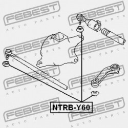 KORMÁNYRÚDVÉG GUMI NISSAN SAFARI Y60 1989.07-1999.02 AR 48522-01J00