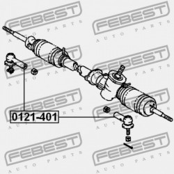 RÚDVÉG TOYOTA COROLLA SED/CP/WG AE10,CE100,EE10 1991.08-2001.11 GR 45046-19175