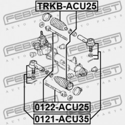 RÚDVÉG TOYOTA KLUGER L/V ACU2,MCU2 2000.11-2007.05 JP 45460-29435