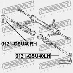 JOBB KORMÁNYRÚDVÉG TOYOTA HIGHLANDER (JPP) ASU40,GSU4,GVU48,MHU48 2007.05-2014. 45460-49055
